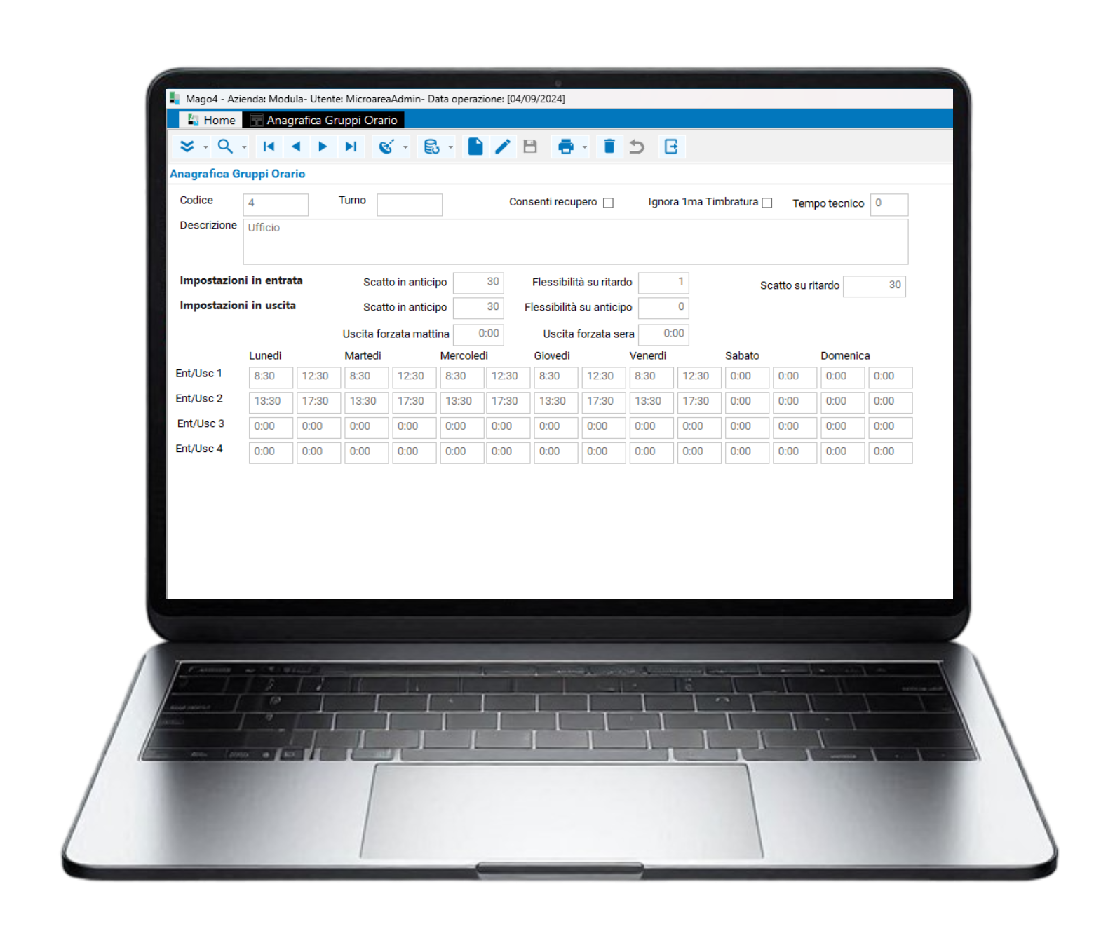 inoutpc software per gestire il personale